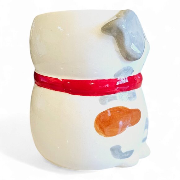 Dog Mug, Adorable Dog Shaped Ceramic Mug with Red Scarf, Cute Coffee or Tea Cup - Picture 3 of 5